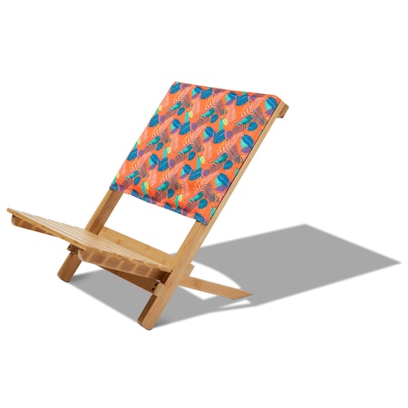 Duck Covers Bamboo Beach Chair, Pool Party Flamingo DPPCH2522